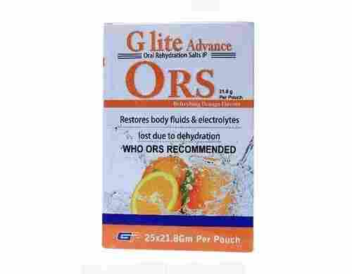 Glister Pharmaceuticals Orange Flavor G Lite Advance Ors Restores Body Fluids And Electrolytes