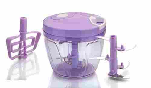 Comfortable Unbreakable And Blue Mix Plastic Vegetable Handy Chopper