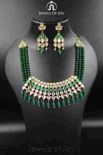 Light Weight And Attractive Women Kundan Necklace Set For Party Wear