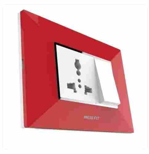 Pressfit Polycarbonate Modular 3-Pin Socket And One Switch Set