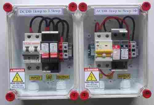 Solar Dcdb 2 String Junction Box Polycarbonate Material White Color For Solar Panel