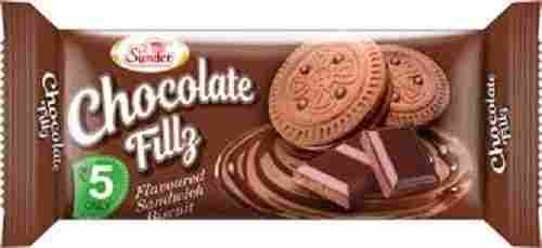 Fully Chocolate Round Soft Delightful And Crispy Sandwich Cream Biscuits 