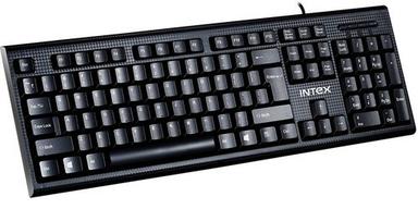 Abs Light-Weighted Wired Black Color Intex Keyboard For Pc And Laptop