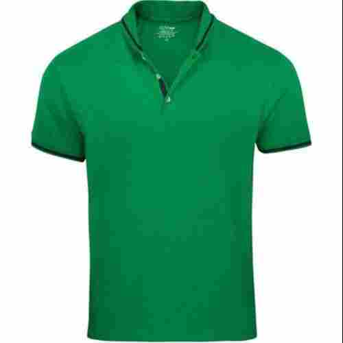 Short Sleeve Lightweight Washable And Comfortable Plain Green Polo T Shirts
