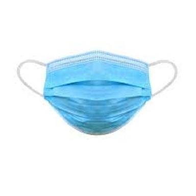 Dust Resistance Easy To Use Light Weight Skin Friendly Blue Three Ply Face Mask Age Group: Men