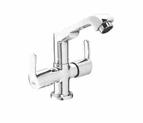 Leakage Proof Mirror Chrome Finish Brass Wall Mounted Silver Bathroom Taps
