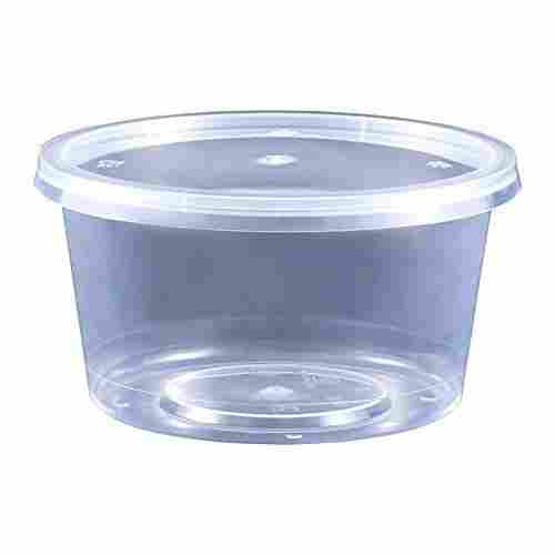 Soft And Stylish Eco Friendly Transparent Round Shape 50 Gm Plastic Food Containers