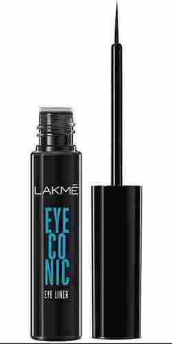Lakme Eyeconic Liquid Eyeliner Black (4.5 Ml)-Purplle Liner Pen Fine Tip Matte Ffinish Look