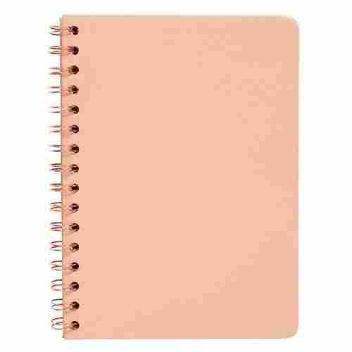 Pink Color Spiral Plain Notebook Diary With 172 Pages And 18cmx24 Cm For Writing 
