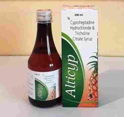 Alticyp Cyproheptadine Hydrochloride And Tricholine Citrate Syrup 200ml 