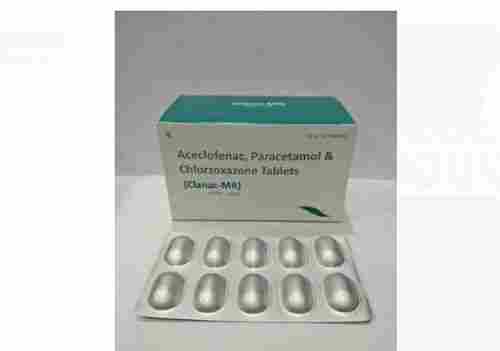Clanac-Mr Aceclofenac, Paracetamol And Chlorzoxazone Tablets, 10x10 Blister Pack