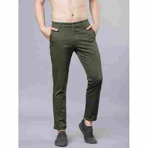 Green Color Regular Fit Comfortable Stylish Plain Men'S Pant For Party And Office