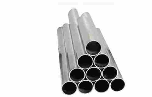 Long Lasting Durable Strong Solid Silver Mild Steel Round Pipe For Construction Use, Thickness 2 Mm