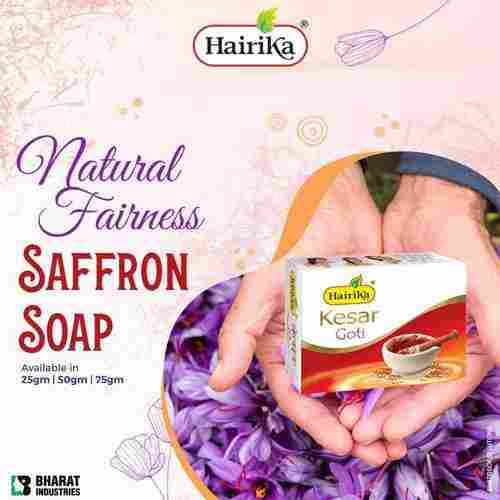 Natural Fairness Saffron Fragrance Bath Soap Good For Skin