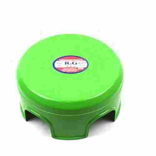 Eco Friendly And Light Weight Green Round Household Plastic Bathroom Stool