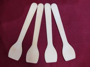 White Event And Party Belcha Disposable Wooden Spoon, 1.2Mm Thick