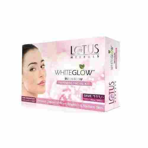 LOTUS Herbals White Glow Insta Glow Fairness Facial Kit For Brighter Skin