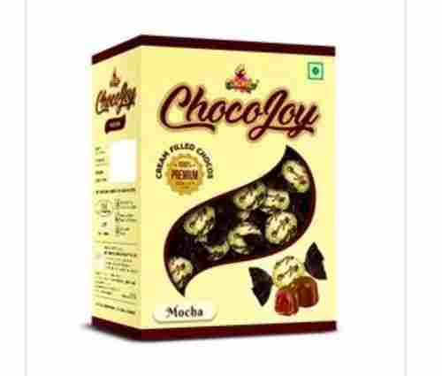 Rich Chocolate Taste And Crunchy Texture 100% Vegetarian Choco Joy Cream Filled Mocha Flavor Toffee For Kids