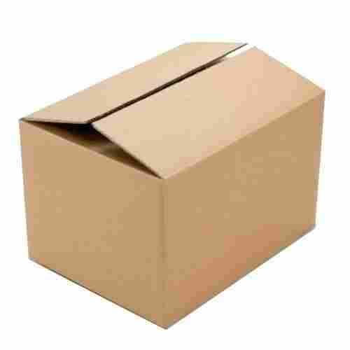 Square Shape Brown 3 Ply Corrugated Craft Paper Carton Box, For Packaging 12" X 12" X 4"