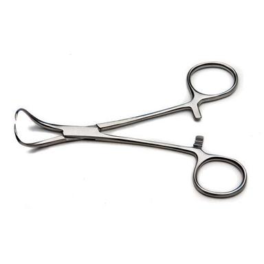 Manual Stainless Steel Backhaus Towel Clip Forceps With 15 Cm Size For Surgery Uses