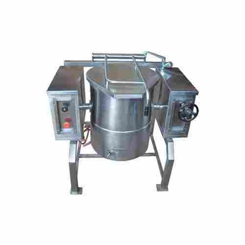 Stainless Steel Rice Tilting Boiling Pan Used In Hotel And Restaurant