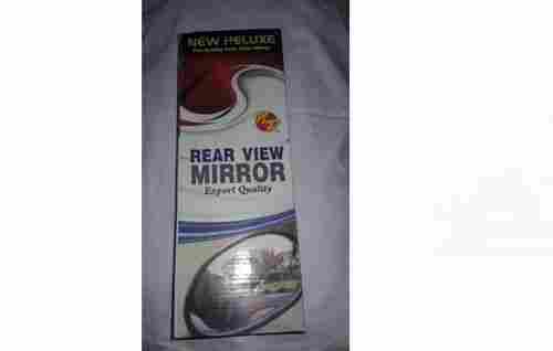 Black Metal And Shatterproof Glass Side Mirror With 150 Gram Weight For Bikes