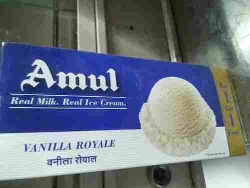 Fresh And Creamy Vanilla Royale Flavor Amul Ice Cream For Home, Parties 