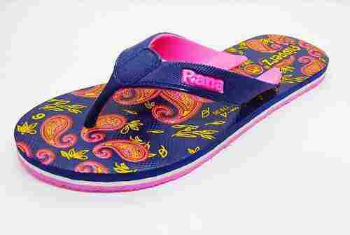 Ladies Casual Wear Comfortable And Light Weight Printed Multicolor Slipper