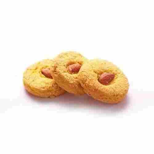 Light Brown Round Shape Healthy Yummy Tasty Delicious High In Fiber And Vitamins Honey Almond Cookies