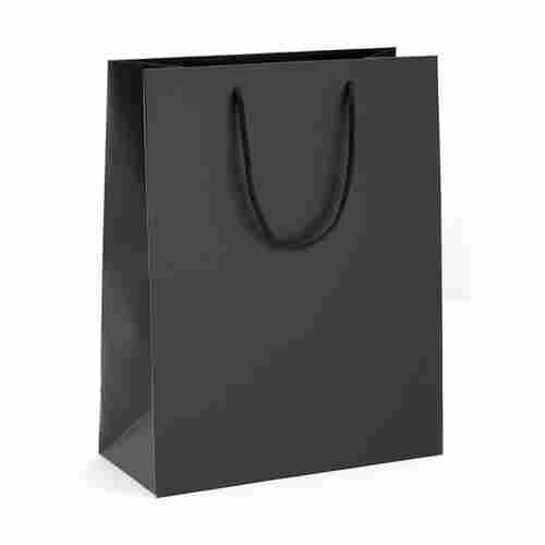 Machine Made Black Kraft Paper Shopping Carry Bags(Loop Handle)