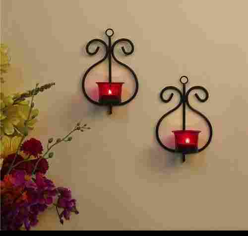 Modern Contemporary Hanging Metal Decorative Wall Sconce Candle Holder Stand, For Home