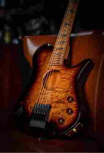 Solid Metal Body Electric Brown Craig Chaquico Signature Thinline Sunburst Guitar
