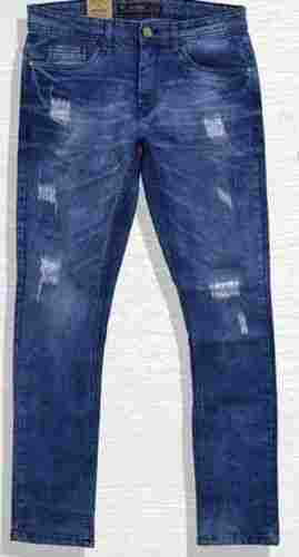 Comfortable And Slim Fit Blue Rapid Denim Jeans For Mens, Waist Size 32 Cm