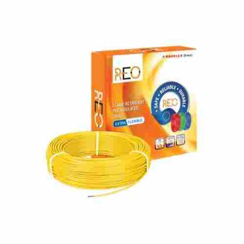 Flame Retardant Pvc Insulated Round Yellow Electrical Wires For Industrial Use 