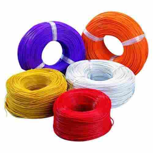 Multicolored Pvc Copper Single-Core Electrical Wire, Rated Voltage 220v, 500 Meter Length And Frequency 50-60 Hz