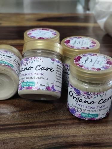Organo Care Herbal Anti Acne 50 Gm Face Pack Color Code: Cream Color