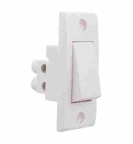3 Inch White One Way Switch For Home With Plastic Material With 220v Rated Voltage