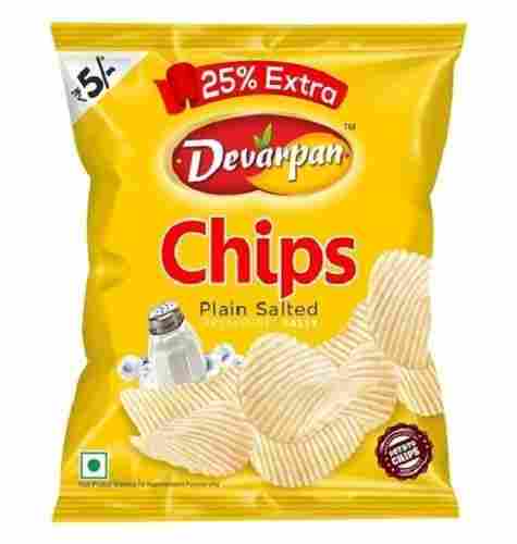 Delicious And Crunchy Devarpan Plain Salted Potato Chips With 25 Percent Extra Pack