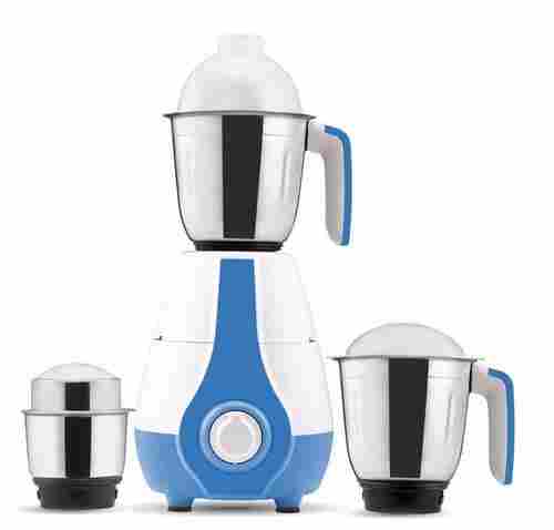 Lightweight With Power Motor Blue And White Triple Jar Mixer Grinder For Home