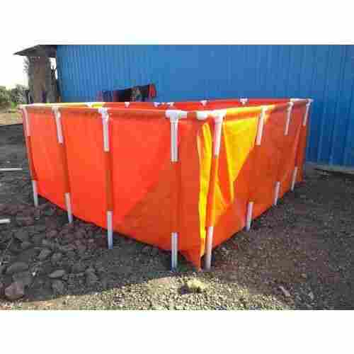 PVC Pipe Mounted Bio Floc Tarpaulin Customise Sizes Fish Tank With Protection Cover