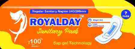 Royalday Sanitary Pad with Sap Gel Technology for 12 Hours of Leakage Protection