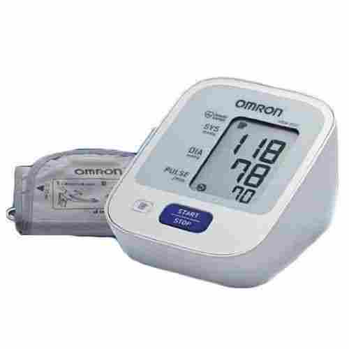 Omron White Blood Pressure Monitor Automatic Machine With Lcd Display, Weight 500 Gram