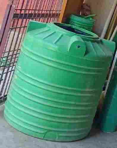 Cylindrical Shape Green 300 Litre Plastic Water Tank For House And Offices