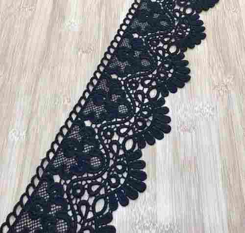 Easy To Clean Colorfastness Light Weight Elegant Look Polyester One Sided Fancy Lace
