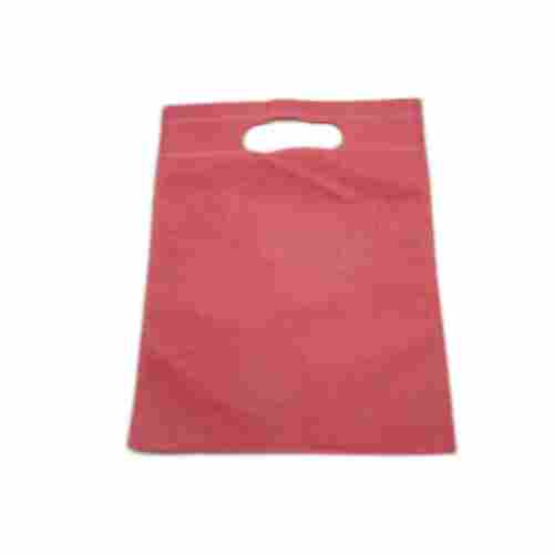 Environment Friendly Water Resistance Lightweight Red D Cut Non Woven Carry Bag