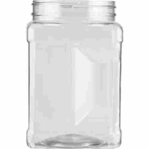 Highly Durable White Plastic Jar Transparent High Durable Made With Sturdy Material