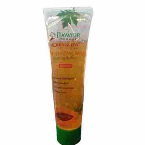 Merry Glow Skin Friendly And Glowing Yellow Herbal Papaya Face Wash Gel For Removing Black Spots