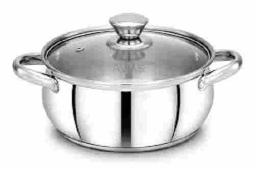 Premium Quality Mirror Finish Stainless Steel Induction Base Cookware For Home