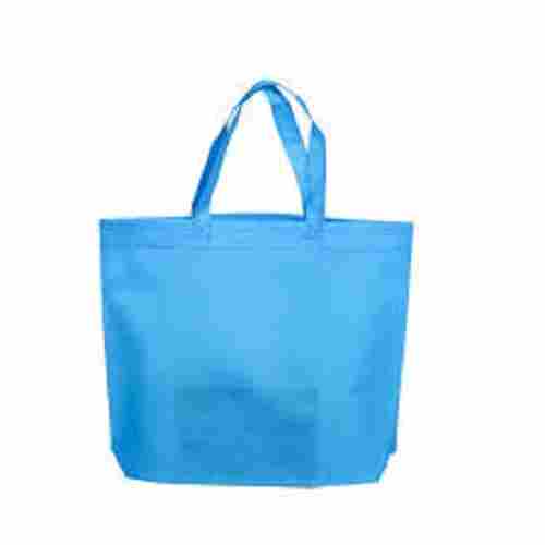 Reusable And Light Weight Plain Color Sky Blue Non Woven Carry Bag