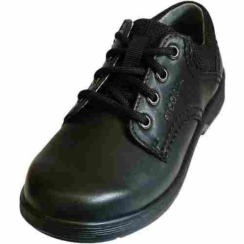 Anti Slip Leather Sleek And Comfortable Design Black Formal Boys School Shoes